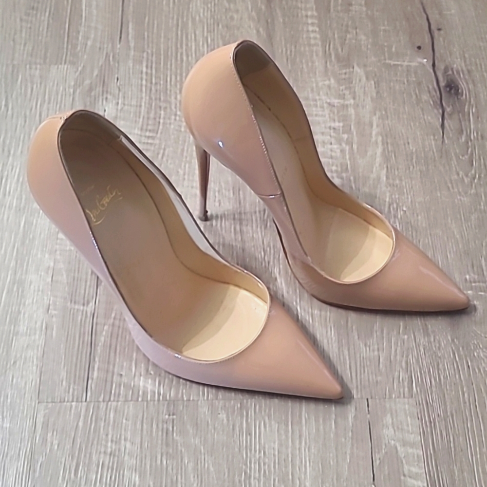 Christian Louboutin Beige Patent So Kate 120